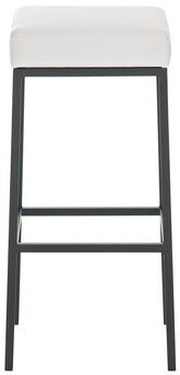 TPFLiving Barhocker Montana B Gestell schwarz Kunstleder